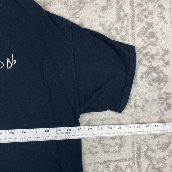 Without Music Life Would B Flat T Shirt Spell out Men’s Short Sleeve Size Large - Picture 5 of 5